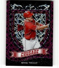 2021 Panini Chronicles Mike Trout Crusade Purple Velocity #19
