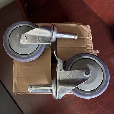Quantum Storage Systems WR-00H 5'' X 1-1/4'' Swivel Polyurethane Caster Set of 4