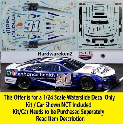 NASCAR DECAL #91 ENHANCE HEALTH  2023 CAMARO SVG CHICAGO WINNER 1/24 POWERSLIDE