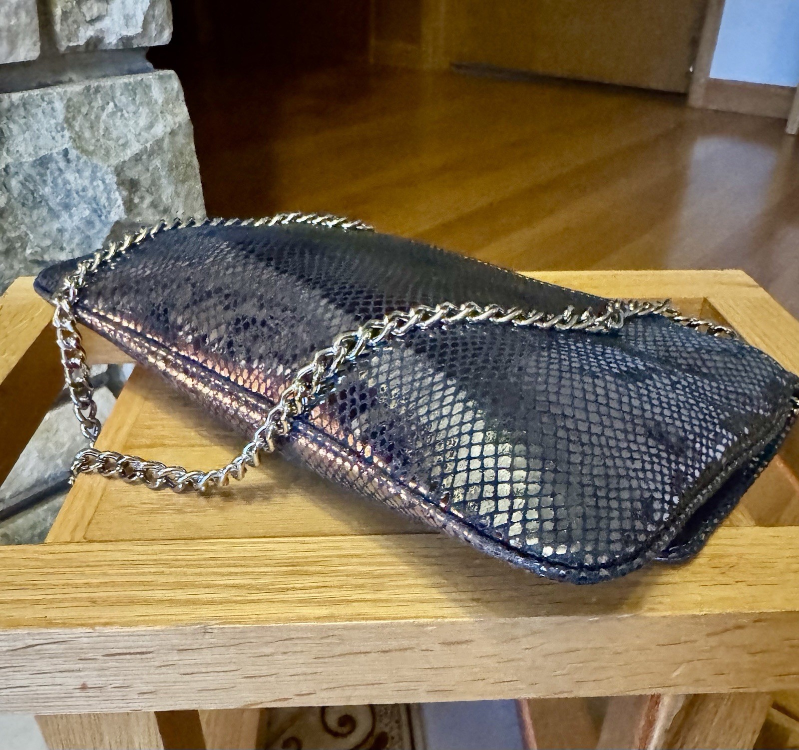 MICHAEL KORS Shoulder Bag Python Leather Clutch C… - image 7