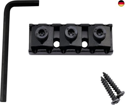 Musiclily 42mm Locking Nut für Floyd Rose Tremolo Systeme E-Gitarre, Schwarz