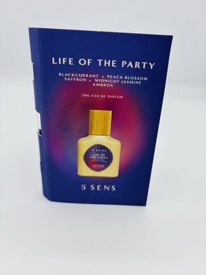 5 Sens Life of the Party Eau de Parfum 2 mL Sample Travel Size Perfume New