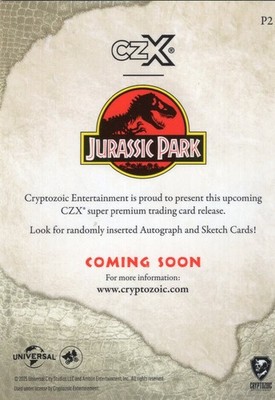 Jurassic Park CZX Promo Card P2 NSU Exclusive 2025 Cryptozoic | eBay