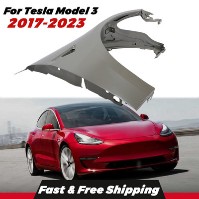 Front Passenger Side Fender Primed Steel Fits For 2017 2018-2023 Tesla Model 3