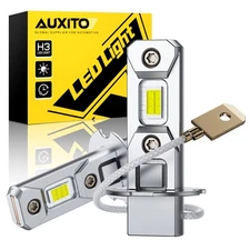 AUXITO H3 LED Light Fog Bulb Conversion Super Kit Bright White DRL Bulbs CANbus
