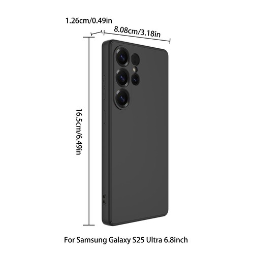 Samsung Galaxy S25 Custodia Protettiva Silicone Ultra Liquido con Foro Fine Nero - Foto 16 di 16