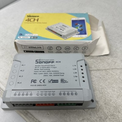 Sonoff 4CH R2 4 Way Wi-Fi Smart Switch Wireless RF APP Remote Control