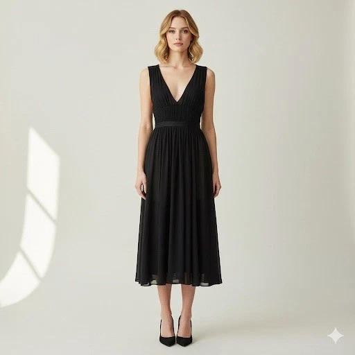 strapless open back dress Sweet Nothings Pleated Dress