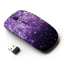  Optical 2.4G Wireless  Glitter Purple Shiny Dark Bling