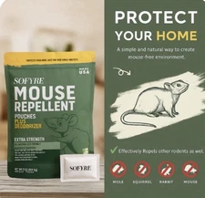 Natural Peppermint Mouse Rodent Pouches 30g 12 pack