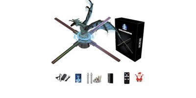 3Dhologramfan,18.1'' Hologramfan with Remote/Bluetooth/Wifi/700 Video Library,Mis