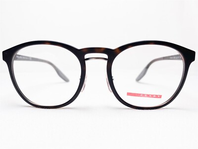 NEW Prada Linea Rossa VPS05H US1-1O1 Mens Eyeglasses Frames Havana Rubber 53/20
