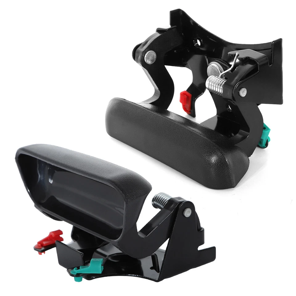 Juego de manijas y bisel de puerta trasera negro para Chevy GMC Silverado Sierra 1999-2006 Foto 4 de 4