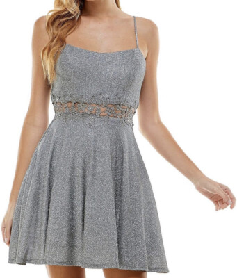 green emerald velvet dress City Studio Womens Fit + Flare Short Dress Blue Zippered Embroidered  Sleeveless Square Neck Floral Ladder Insets Lined Eyelet Juniors 3 at  Amazon Women's Clothing store