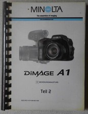 Minolta Dimage A 1 - Teil 2, Bedienungsanleitung. 