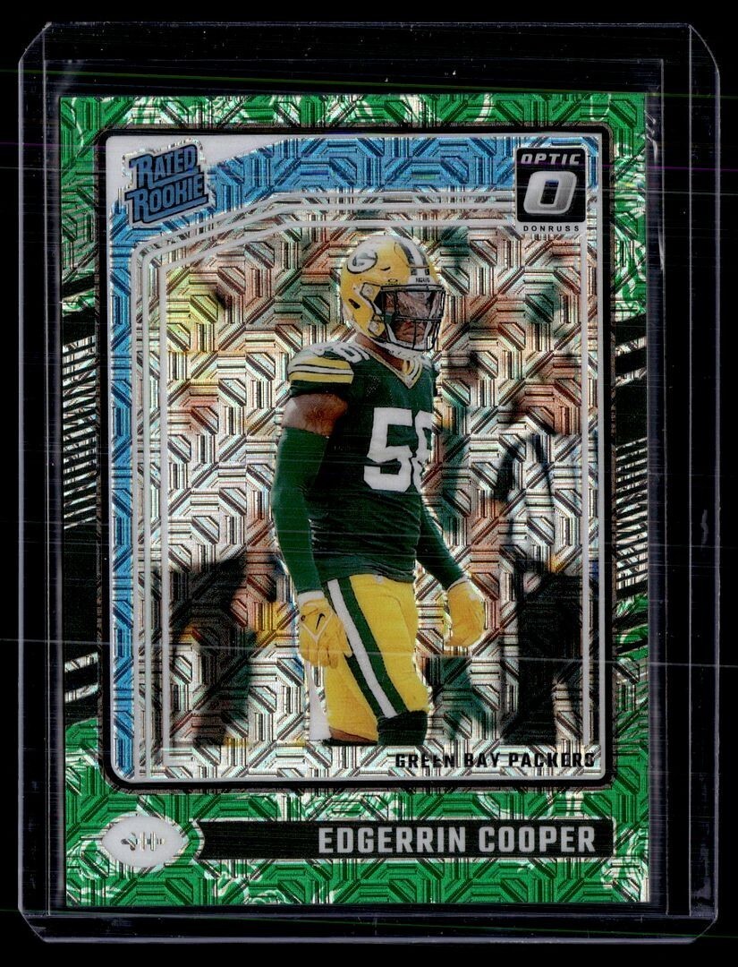 2024 OPTIC DRAGON 1/24 RATED ROOKIE FIRST 1/1 231 Edgerrin Cooper Packers