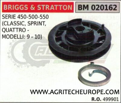 499901 Starting Pulley Engine Briggs & Stratton Series 450 500 550 Four
