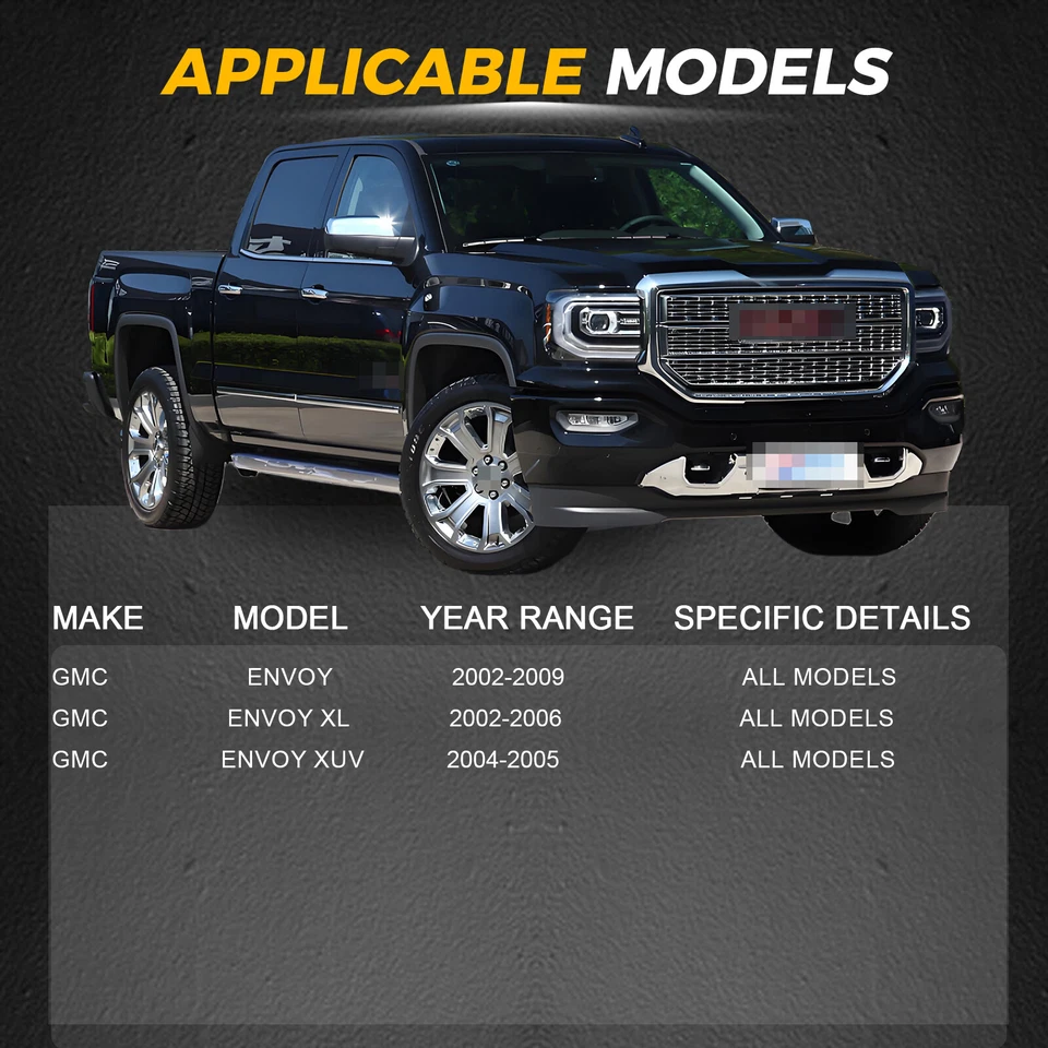 For GMC Envoy 2002-2009 Lado Conductor + Pasajero Unidades Rodamiento Delantero Foto 2 de 4