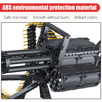 1422Pcs Military Gatling Machine Gun Blocks Bricks Free Shipping