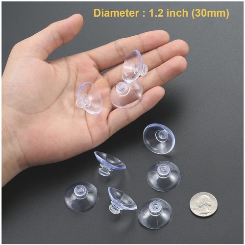 30 Pieces 3 Sizes Clear Suction Cups For Glass Without Hooks Plastic Sucker For - Picture 4 of 9