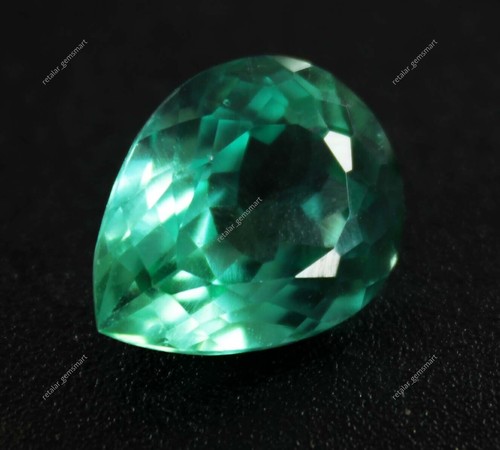 Piedra preciosa suelta en forma de pera certificada zafiro Montana natural de... - Imagen 4 de 6