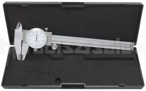 6" DIAL CALIPER STAINLESS STEEL SHOCKPROOF .001" OF ONE INCH.