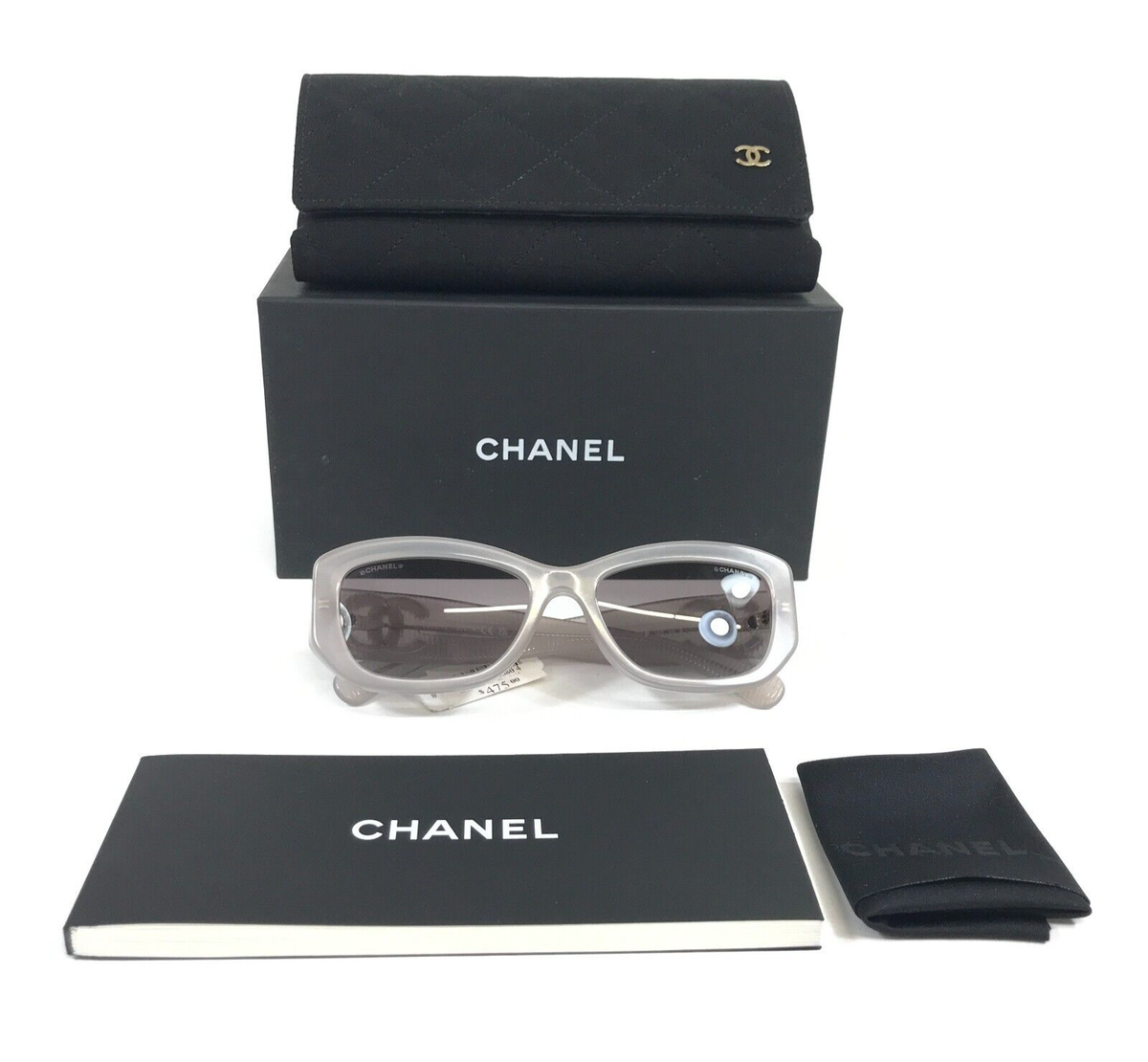 Chanel Sunglasses 5493-A c.1730/S6 Clear Gray Asian Fit w/ Gray