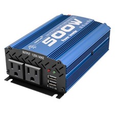 500W Inverter Modified Sine Wave Power Inverter DC 12V to AC 110V Car Charger