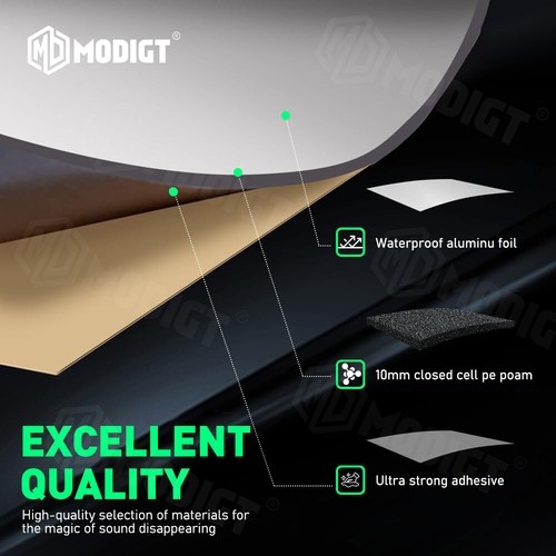For Jeep Grand Cherokee 2000-2018 Sound Deadener Heat Shield Insulation - Picture 3 of 30