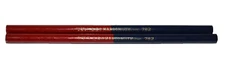Vtg L & C Hardtmuth  Blue Red USA made 2 sided Pencil lot Office