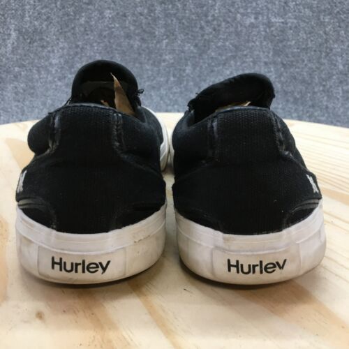 Hurley Shoes Womens 8 M Arlo Slip On Sneakers Black Canvas Round Toe Comfort - Picture 6 of 16