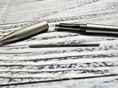 RARE Tombow Zoom V472 LA NAVE Series Mechanical Pen Silver Steel