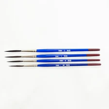 Bobbo/Mack Long Handled Super Quad Pinstripe Brush Sizes #00,#0,#1, #2 OR Set