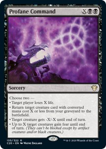 Profane Command x4 - Commander 2020 - NM-Mint, English - Commander 2020