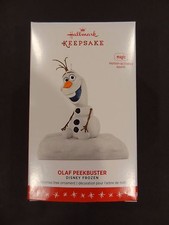 NIB Hallmark Disney Frozen Olaf Peekbuster 2016 Ornament