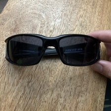 SPY OPTIC MACH II Sunglasses Italy Black With Gray Lenses Rare Wrap
