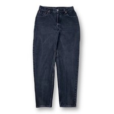 Vintage 90s Levis 550 High Rise Black Mom Jeans Women  s Size 5/6 Made in USA