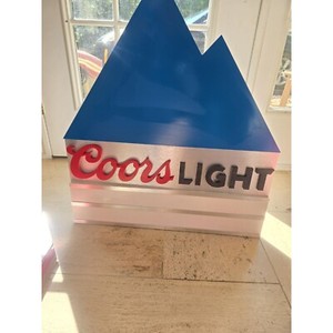 Coors Light Beer Sign Indoor Bar Menu Board with Letters Mountain Rockies Rodeo