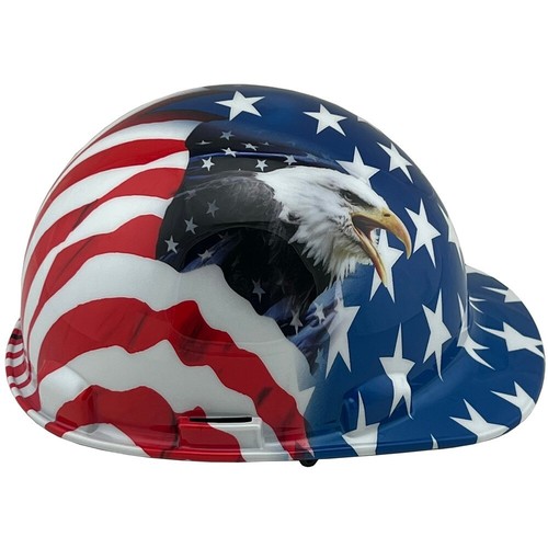 Gorra patriótica dinámica estilo PIP sombrero duro con 2 suspensiones de trinquete de águilas - Imagen 4 de 7