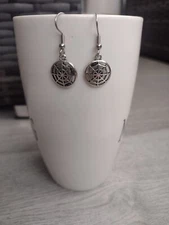 Cobweb's Earrings Handmade Silver Dangle Drop Pierced hypoallergenic hooks new