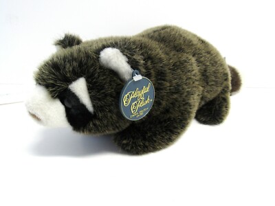 Chrisha PLAYFUL PLUSH Racoon Stuffed Toy Animal with Original Tags - EUC