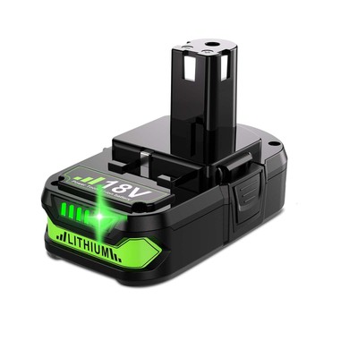 2 Batterie Litio Ryobi 18V 5000mAh - Ricambio Compatibile Con P102, P103, BPL-1815 E Altri Modelli, Con Indicatore LED - Foto 3