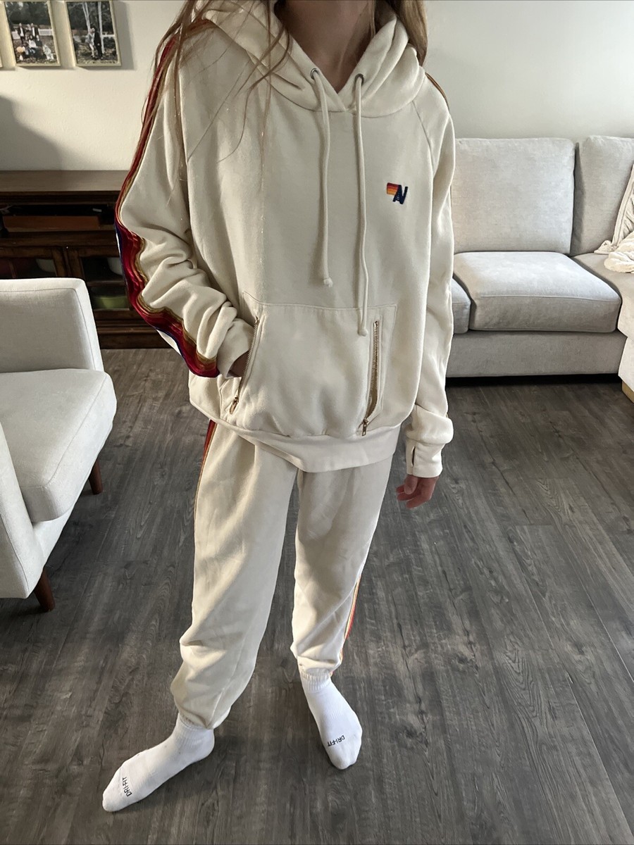 Aviator Nation Track Suit 5-Stripe Hoodie Sweatshirt Jogger Aviator Nation Track Suit 5-Stripe Hoodie Sweatshirt Jogger