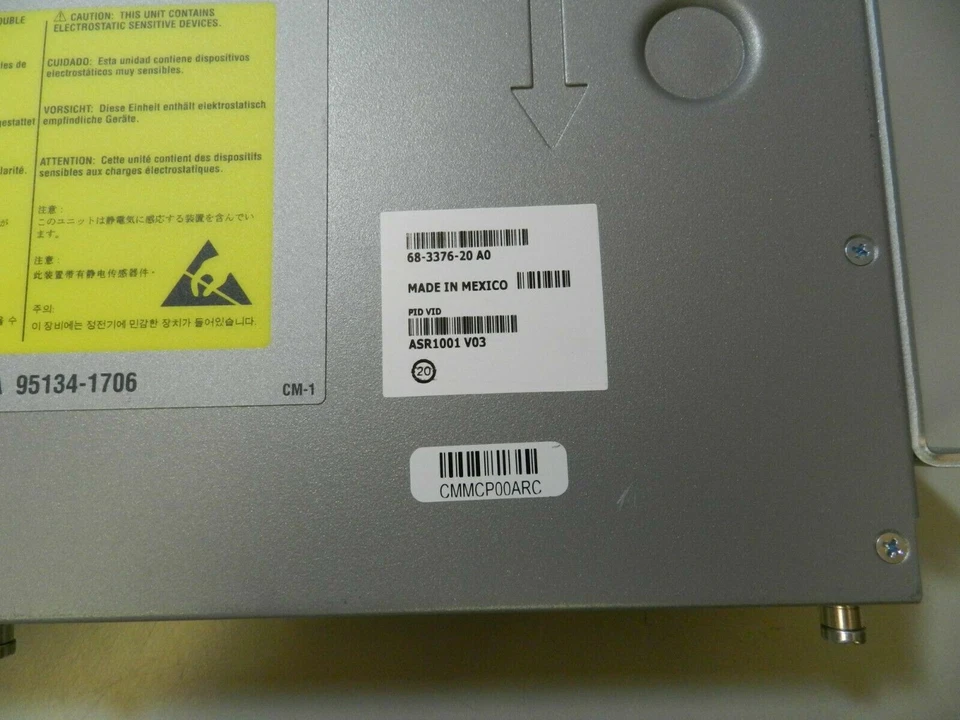 CISCO ASR1001 GigE Services Router Doble Fuente de Alimentación ADVENTERPRISE Foto 2 de 4