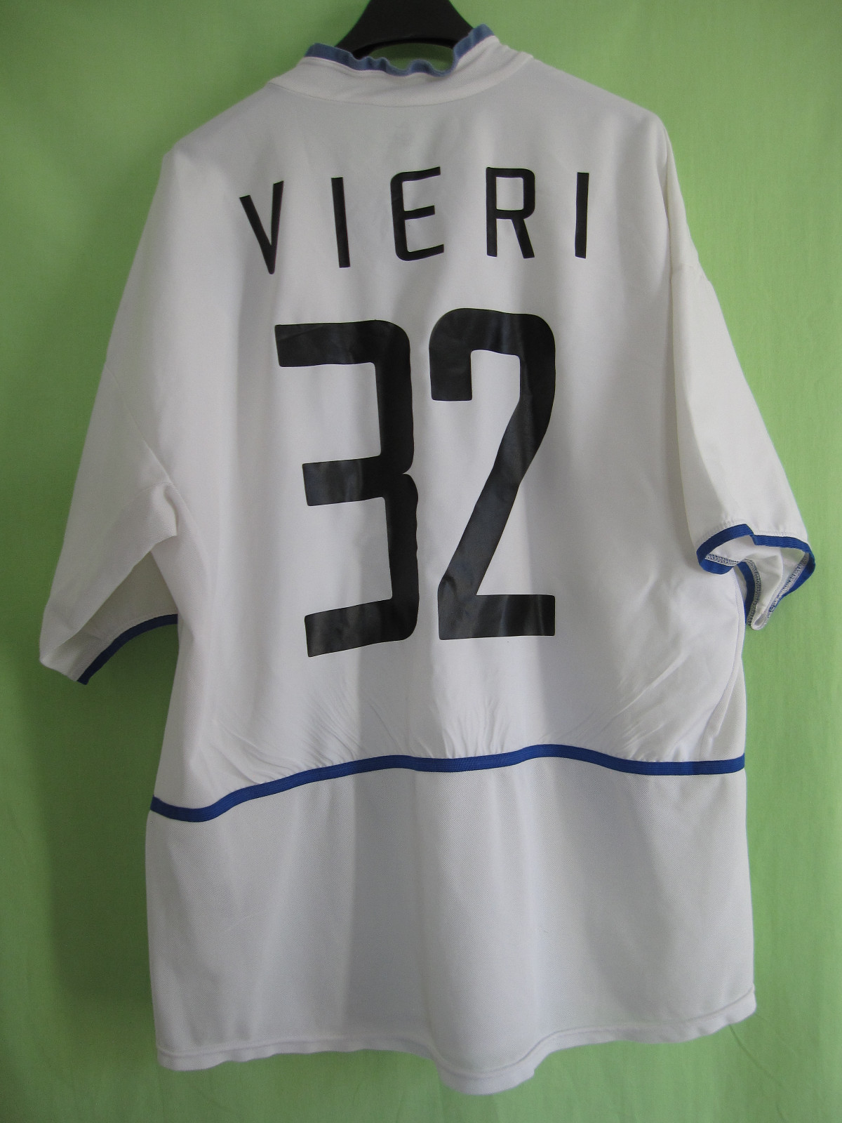Maillot De Foot Vintage Inter Milan - Vieri #32 - Homme Taille XL - Bleu Pirelli