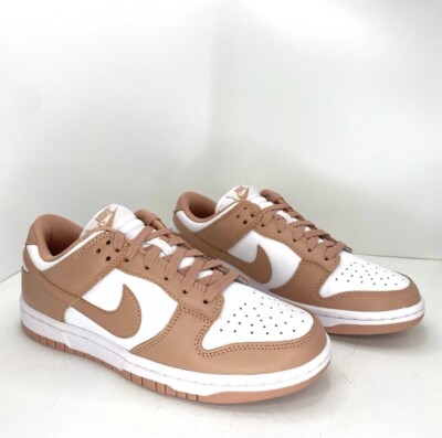 Women's Nike Dunk Low Rose Whisper White Pink Sneakers (DD1503-118