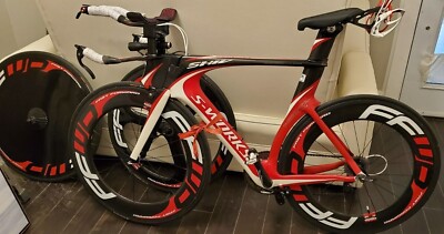 MINT S-WORKS SPECIALIZED SHIV TT BIKE, SRAM RED GROUPSET, FFWD F9R