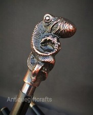 Wooden Walking Cane 36" Long Octopus Handle Hunter Cane, Gifts For Wife, X-mas.