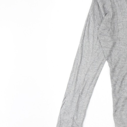 Promod Womens Grey V-Neck Viscose Blend Jumper Size L - Picture 7 of 10