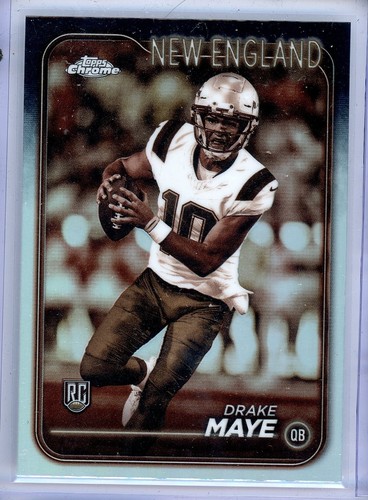 2024 Topps Chrome Drake Maye RC Sepia Refractor